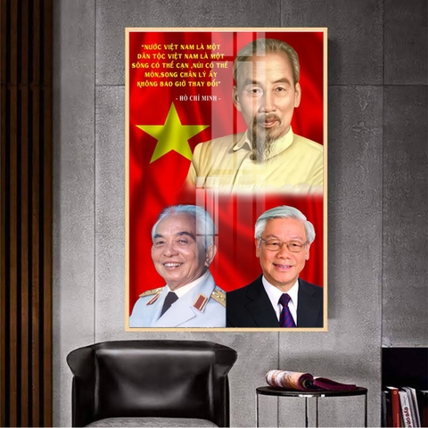 Tranh Bác Hồ - Bác Giáp - Bác Trọng | Tranh Ngọc Việt - Đắk Lắk | Tranh Ngọc Việt - Xưởng Tranh Đẹp Buôn Ma Thuột (BMT) DakLak