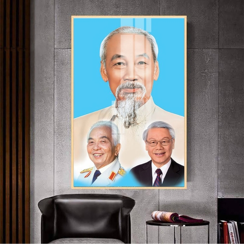 Tranh Bác Hồ - Bác Giáp - Bác Trọng | Tranh Ngọc Việt - Đắk Lắk | Tranh Ngọc Việt - Xưởng Tranh Đẹp Buôn Ma Thuột (BMT) DakLak