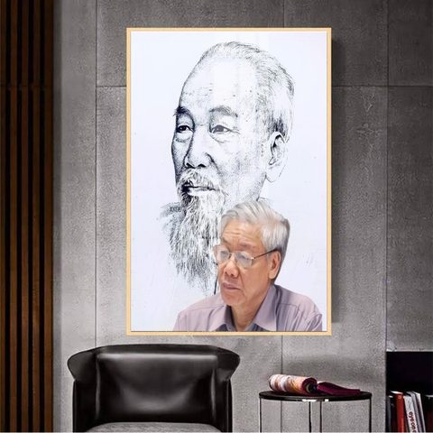 Tranh Bác Hồ - Bác Giáp - Bác Trọng | Tranh Ngọc Việt - Đắk Lắk | Tranh Ngọc Việt - Xưởng Tranh Đẹp Buôn Ma Thuột (BMT) DakLak