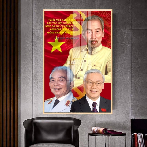 Tranh Bác Hồ - Bác Giáp - Bác Trọng | Tranh Ngọc Việt - Đắk Lắk | Tranh Ngọc Việt - Xưởng Tranh Đẹp Buôn Ma Thuột (BMT) DakLak