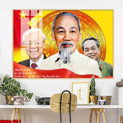 Tranh Bác Hồ - Bác Giáp - Bác Trọng | Tranh Ngọc Việt - Đắk Lắk | Tranh Ngọc Việt - Xưởng Tranh Đẹp Buôn Ma Thuột (BMT) DakLak