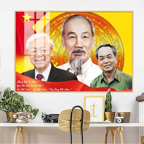 Tranh Bác Hồ - Bác Giáp - Bác Trọng | Tranh Ngọc Việt - Đắk Lắk | Tranh Ngọc Việt - Xưởng Tranh Đẹp Buôn Ma Thuột (BMT) DakLak