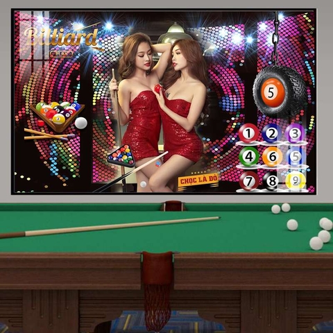 Tranh Quán Bida - Billiards | Tranh Ngọc Việt - Đắk Lắk | Tranh Ngọc Việt - Xưởng Tranh Đẹp Buôn Ma Thuột (BMT) DakLak