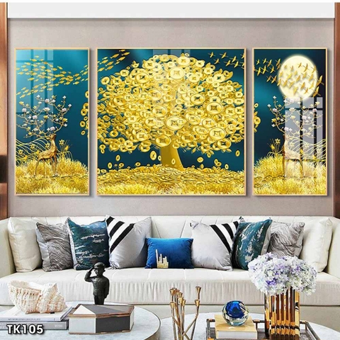 Tranh Hươu Tài Lộc | Tranh Ngọc Việt - Đắk Lắk | Tranh Ngọc Việt - Xưởng Tranh Đẹp Buôn Ma Thuột (BMT) DakLak