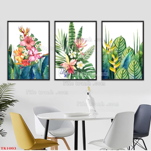 Tranh Lá Cây Nhiệt Đới | Tranh Ngọc Việt - Đắk Lắk | Tranh Ngọc Việt - Xưởng Tranh Đẹp Buôn Ma Thuột (BMT) DakLak