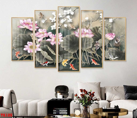Bộ 5 Tranh Ghép Đẹp, Sang | Tranh Ngọc Việt - Đắk Lắk | Tranh Ngọc Việt - Xưởng Tranh Đẹp Buôn Ma Thuột (BMT) DakLak