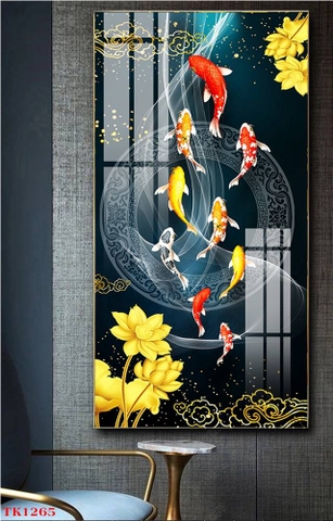 Tranh Cửu Ngư Quần Hội | Tranh Ngọc Việt - Đắk Lắk | Tranh Ngọc Việt - Xưởng Tranh Đẹp Buôn Ma Thuột (BMT) DakLak