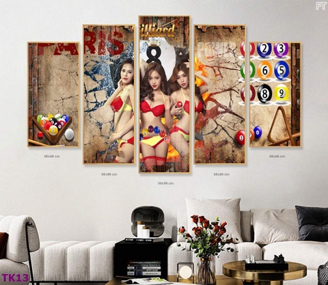 Tranh Quán Bida - Billiards | Tranh Ngọc Việt - Đắk Lắk | Tranh Ngọc Việt - Xưởng Tranh Đẹp Buôn Ma Thuột (BMT) DakLak