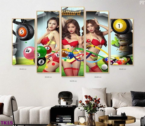 Tranh Quán Bida - Billiards | Tranh Ngọc Việt - Đắk Lắk | Tranh Ngọc Việt - Xưởng Tranh Đẹp Buôn Ma Thuột (BMT) DakLak