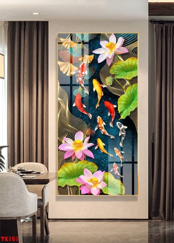 Tranh Cửu Ngư Quần Hội | Tranh Ngọc Việt - Đắk Lắk | Tranh Ngọc Việt - Xưởng Tranh Đẹp Buôn Ma Thuột (BMT) DakLak