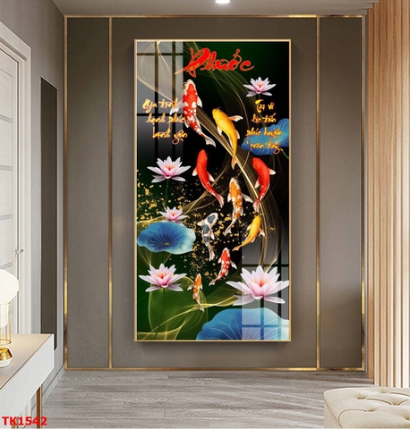 Tranh Cửu Ngư Quần Hội | Tranh Ngọc Việt - Đắk Lắk | Tranh Ngọc Việt - Xưởng Tranh Đẹp Buôn Ma Thuột (BMT) DakLak