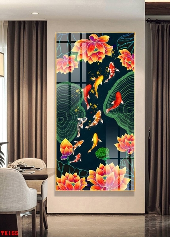 Tranh Cửu Ngư Quần Hội | Tranh Ngọc Việt - Đắk Lắk | Tranh Ngọc Việt - Xưởng Tranh Đẹp Buôn Ma Thuột (BMT) DakLak