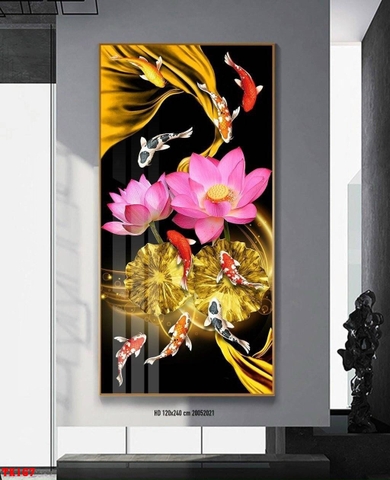 Tranh Cửu Ngư Quần Hội | Tranh Ngọc Việt - Đắk Lắk | Tranh Ngọc Việt - Xưởng Tranh Đẹp Buôn Ma Thuột (BMT) DakLak