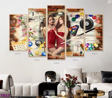Tranh Quán Bida - Billiards | Tranh Ngọc Việt - Đắk Lắk | Tranh Ngọc Việt - Xưởng Tranh Đẹp Buôn Ma Thuột (BMT) DakLak