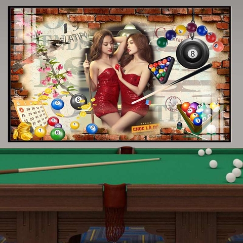 Tranh Quán Bida - Billiards | Tranh Ngọc Việt - Đắk Lắk | Tranh Ngọc Việt - Xưởng Tranh Đẹp Buôn Ma Thuột (BMT) DakLak