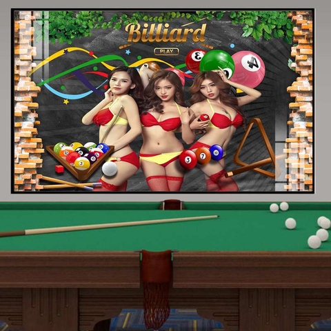 Tranh Quán Bida - Billiards | Tranh Ngọc Việt - Đắk Lắk | Tranh Ngọc Việt - Xưởng Tranh Đẹp Buôn Ma Thuột (BMT) DakLak