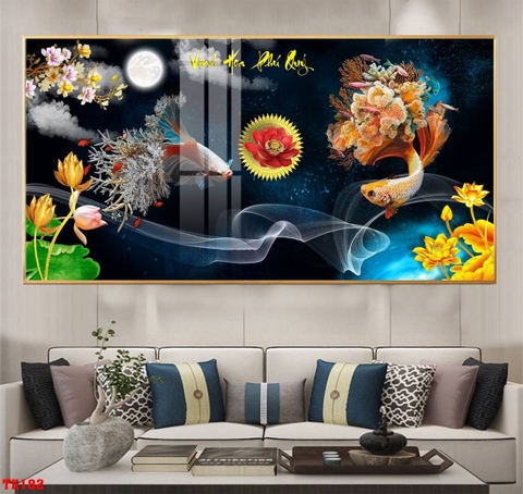 Tranh Cửu Ngư Quần Hội | Tranh Ngọc Việt - Đắk Lắk | Tranh Ngọc Việt - Xưởng Tranh Đẹp Buôn Ma Thuột (BMT) DakLak