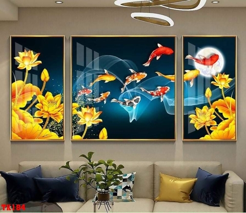 Tranh Cửu Ngư Quần Hội | Tranh Ngọc Việt - Đắk Lắk | Tranh Ngọc Việt - Xưởng Tranh Đẹp Buôn Ma Thuột (BMT) DakLak