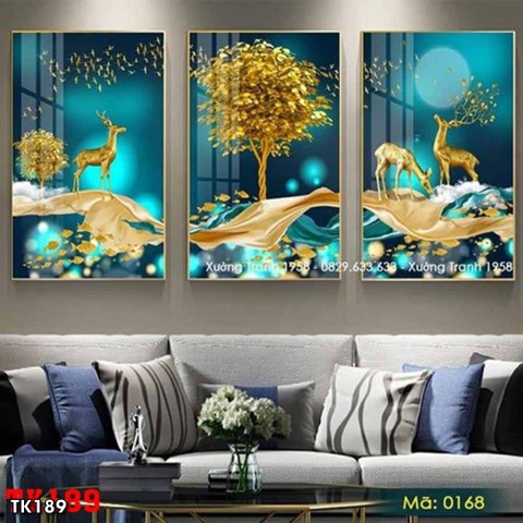 Tranh Hươu Tài Lộc | Tranh Ngọc Việt - Đắk Lắk | Tranh Ngọc Việt - Xưởng Tranh Đẹp Buôn Ma Thuột (BMT) DakLak