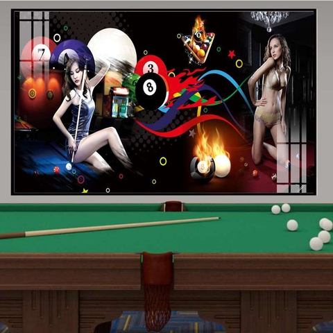 Tranh Quán Bida - Billiards | Tranh Ngọc Việt - Đắk Lắk | Tranh Ngọc Việt - Xưởng Tranh Đẹp Buôn Ma Thuột (BMT) DakLak