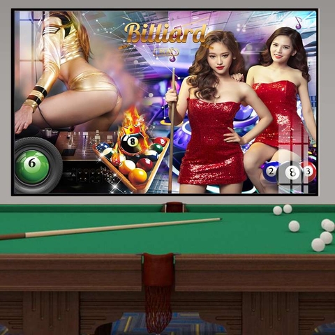 Tranh Quán Bida - Billiards | Tranh Ngọc Việt - Đắk Lắk | Tranh Ngọc Việt - Xưởng Tranh Đẹp Buôn Ma Thuột (BMT) DakLak