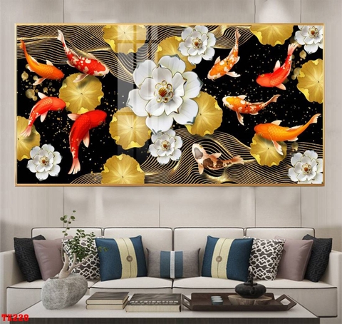 Tranh Cửu Ngư Quần Hội | Tranh Ngọc Việt - Đắk Lắk | Tranh Ngọc Việt - Xưởng Tranh Đẹp Buôn Ma Thuột (BMT) DakLak