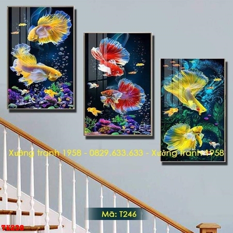 Tranh Cá Phong Thủy | Tranh Ngọc Việt - Đắk Lắk | Tranh Ngọc Việt - Xưởng Tranh Đẹp Buôn Ma Thuột (BMT) DakLak