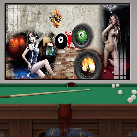Tranh Quán Bida - Billiards | Tranh Ngọc Việt - Đắk Lắk | Tranh Ngọc Việt - Xưởng Tranh Đẹp Buôn Ma Thuột (BMT) DakLak