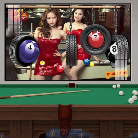 Tranh Quán Bida - Billiards | Tranh Ngọc Việt - Đắk Lắk | Tranh Ngọc Việt - Xưởng Tranh Đẹp Buôn Ma Thuột (BMT) DakLak