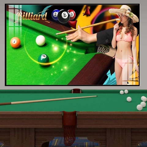 Tranh Quán Bida - Billiards | Tranh Ngọc Việt - Đắk Lắk | Tranh Ngọc Việt - Xưởng Tranh Đẹp Buôn Ma Thuột (BMT) DakLak