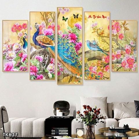 Bộ 5 Tranh Ghép Đẹp, Sang | Tranh Ngọc Việt - Đắk Lắk | Tranh Ngọc Việt - Xưởng Tranh Đẹp Buôn Ma Thuột (BMT) DakLak