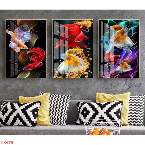 Tranh Cá Phong Thủy | Tranh Ngọc Việt - Đắk Lắk | Tranh Ngọc Việt - Xưởng Tranh Đẹp Buôn Ma Thuột (BMT) DakLak