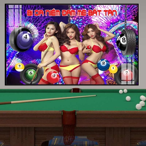 Tranh Quán Bida - Billiards | Tranh Ngọc Việt - Đắk Lắk | Tranh Ngọc Việt - Xưởng Tranh Đẹp Buôn Ma Thuột (BMT) DakLak