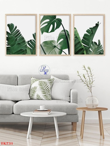 Tranh Lá Cây Nhiệt Đới | Tranh Ngọc Việt - Đắk Lắk | Tranh Ngọc Việt - Xưởng Tranh Đẹp Buôn Ma Thuột (BMT) DakLak