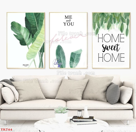 Tranh Lá Cây Nhiệt Đới | Tranh Ngọc Việt - Đắk Lắk | Tranh Ngọc Việt - Xưởng Tranh Đẹp Buôn Ma Thuột (BMT) DakLak