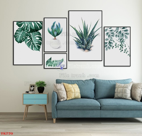 Tranh Lá Cây Nhiệt Đới | Tranh Ngọc Việt - Đắk Lắk | Tranh Ngọc Việt - Xưởng Tranh Đẹp Buôn Ma Thuột (BMT) DakLak