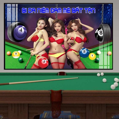 Tranh Quán Bida - Billiards | Tranh Ngọc Việt - Đắk Lắk | Tranh Ngọc Việt - Xưởng Tranh Đẹp Buôn Ma Thuột (BMT) DakLak