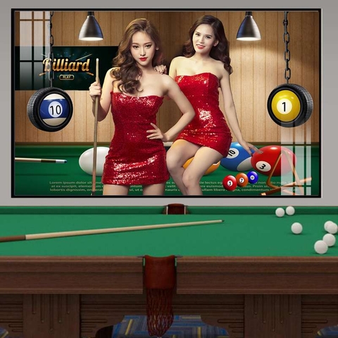 Tranh Quán Bida - Billiards | Tranh Ngọc Việt - Đắk Lắk | Tranh Ngọc Việt - Xưởng Tranh Đẹp Buôn Ma Thuột (BMT) DakLak