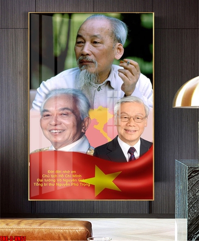 Tranh Bác Hồ - Bác Giáp - Bác Trọng | Tranh Ngọc Việt - Đắk Lắk | Tranh Ngọc Việt - Xưởng Tranh Đẹp Buôn Ma Thuột (BMT) DakLak