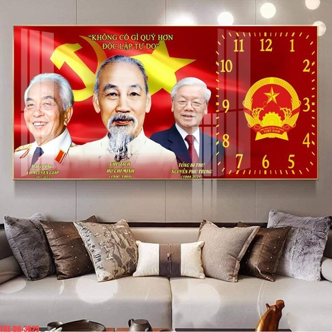 Tranh Bác Hồ - Bác Giáp - Bác Trọng | Tranh Ngọc Việt - Đắk Lắk | Tranh Ngọc Việt - Xưởng Tranh Đẹp Buôn Ma Thuột (BMT) DakLak