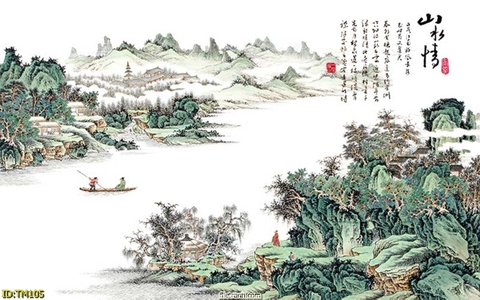 Tranh Thủy Mặc Trung Hoa | Tranh Ngọc Việt - Đắk Lắk | Tranh Ngọc Việt - Xưởng Tranh Đẹp Buôn Ma Thuột (BMT) DakLak