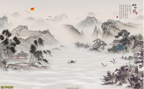 Tranh Thủy Mặc Trung Hoa | Tranh Ngọc Việt - Đắk Lắk | Tranh Ngọc Việt - Xưởng Tranh Đẹp Buôn Ma Thuột (BMT) DakLak