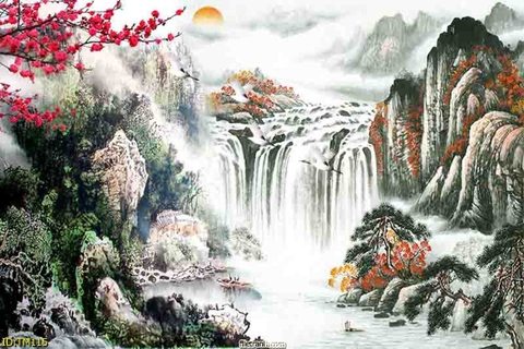 Tranh Thủy Mặc Trung Hoa | Tranh Ngọc Việt - Đắk Lắk | Tranh Ngọc Việt - Xưởng Tranh Đẹp Buôn Ma Thuột (BMT) DakLak