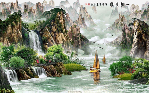 Tranh Thủy Mặc Trung Hoa | Tranh Ngọc Việt - Đắk Lắk | Tranh Ngọc Việt - Xưởng Tranh Đẹp Buôn Ma Thuột (BMT) DakLak