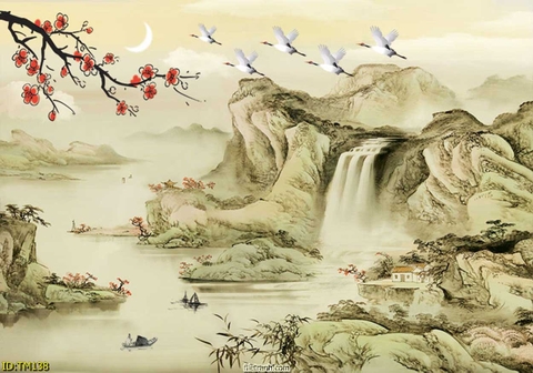 Tranh Thủy Mặc Trung Hoa | Tranh Ngọc Việt - Đắk Lắk | Tranh Ngọc Việt - Xưởng Tranh Đẹp Buôn Ma Thuột (BMT) DakLak