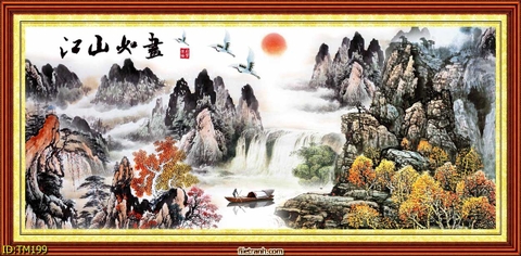 Tranh Thủy Mặc Trung Hoa | Tranh Ngọc Việt - Đắk Lắk | Tranh Ngọc Việt - Xưởng Tranh Đẹp Buôn Ma Thuột (BMT) DakLak