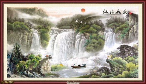 Tranh Thủy Mặc Trung Hoa | Tranh Ngọc Việt - Đắk Lắk | Tranh Ngọc Việt - Xưởng Tranh Đẹp Buôn Ma Thuột (BMT) DakLak