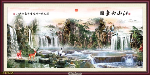 Tranh Thủy Mặc Trung Hoa | Tranh Ngọc Việt - Đắk Lắk | Tranh Ngọc Việt - Xưởng Tranh Đẹp Buôn Ma Thuột (BMT) DakLak