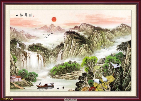 Tranh Thủy Mặc Trung Hoa | Tranh Ngọc Việt - Đắk Lắk | Tranh Ngọc Việt - Xưởng Tranh Đẹp Buôn Ma Thuột (BMT) DakLak