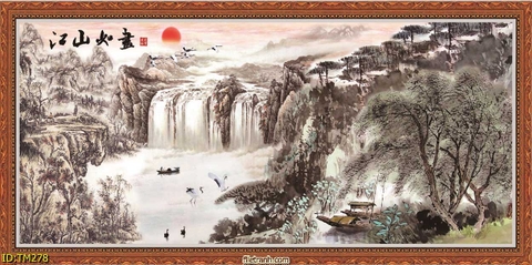 Tranh Thủy Mặc Trung Hoa | Tranh Ngọc Việt - Đắk Lắk | Tranh Ngọc Việt - Xưởng Tranh Đẹp Buôn Ma Thuột (BMT) DakLak